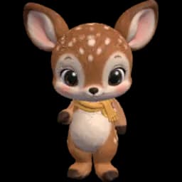 The German animal friend, a roe deer fawn