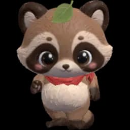 The Japanese animal friend, a tanuki