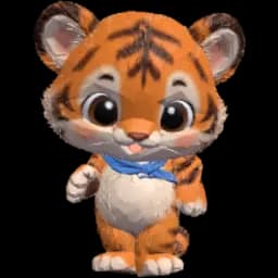 The Korean animal friend, a tiger cub
