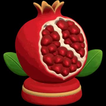 Western Armenian souvenir: pomegranate