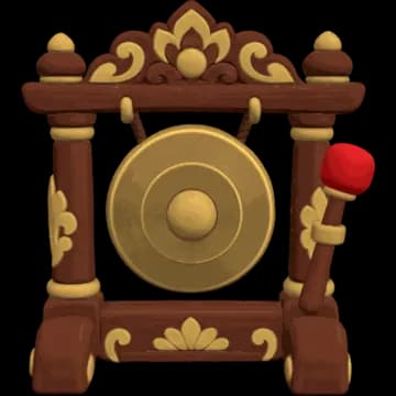 Indonesian souvenir: gamelan gong